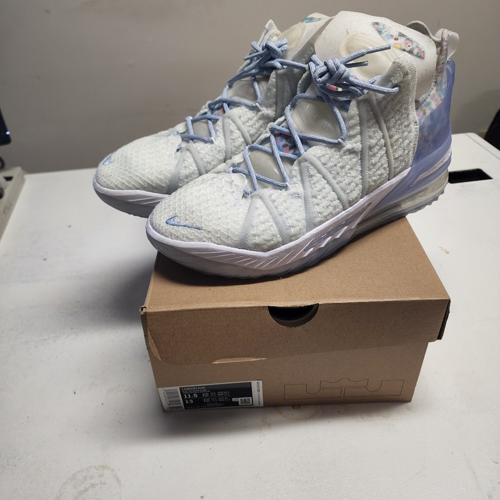 Lebron XVIII Blue TINT/WHITE-Clear